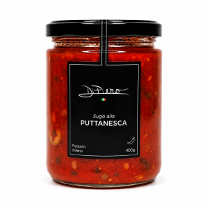 Sugo alla Puttanesca - Salsa de tomate con aceitunas y alcaparras